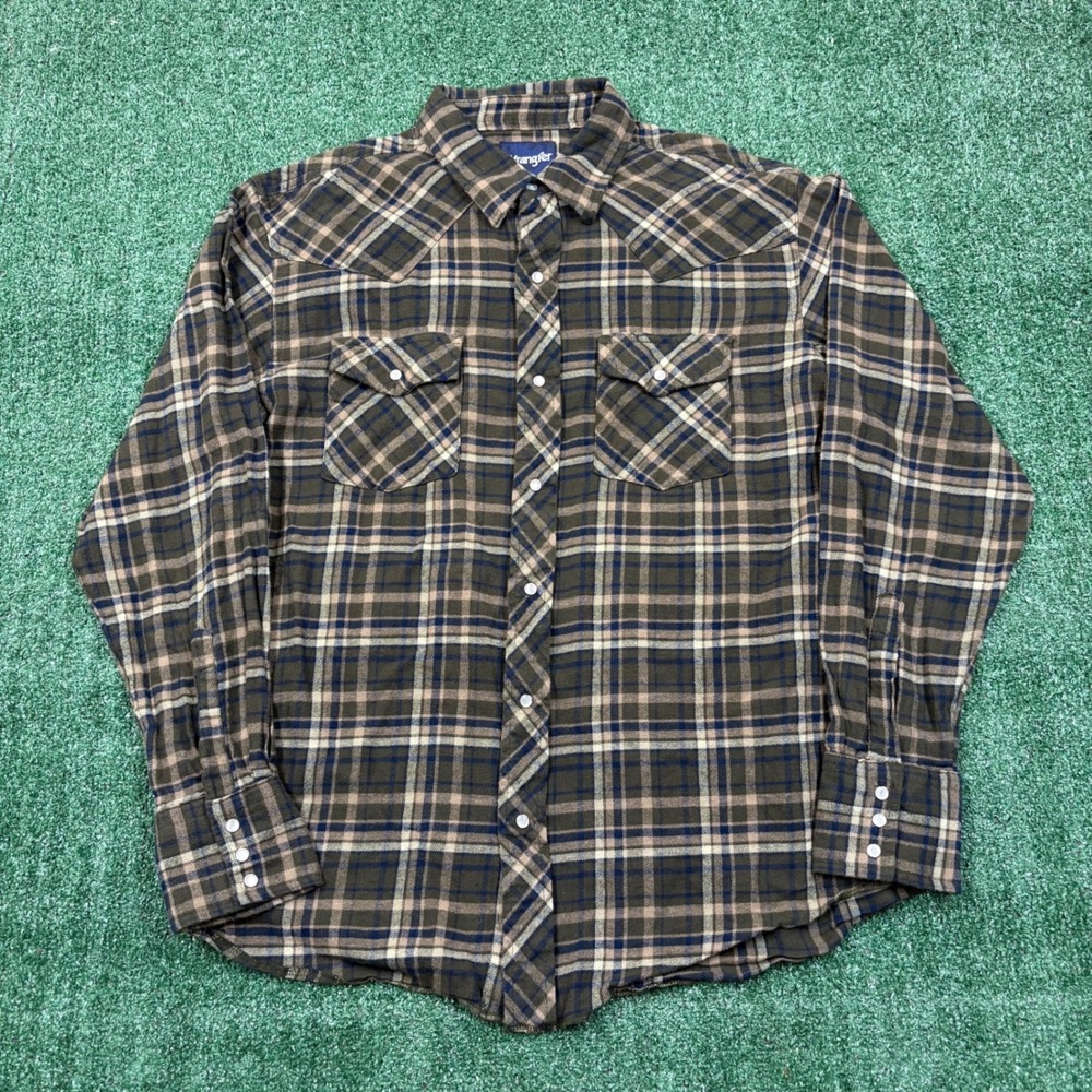 vintage Wrangler Western Flannel Pearlsnap Shirt